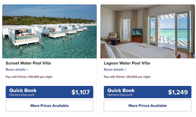 Amilla Maldives redemptions